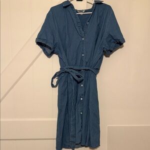 Croft & Barrow Denim Blue Midi Dress